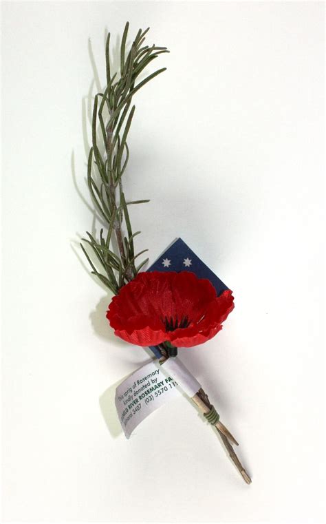 why is rosemary a symbol of anzac day
